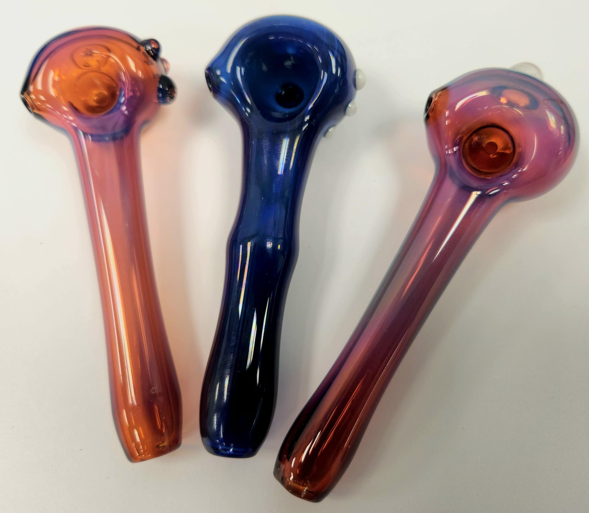 Hand Blown Space-Tech Medium Spoon Pipe