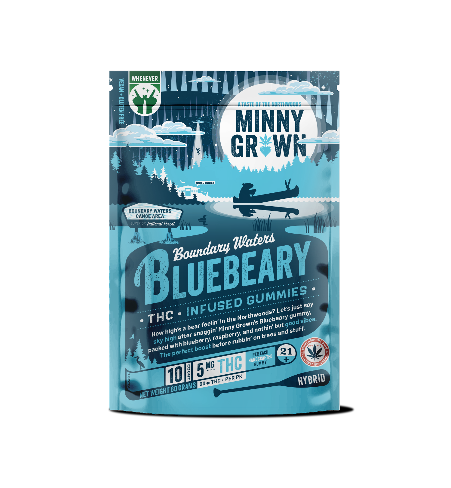 Boundary Waters Bluebeary Gummies | 5mg THC | 10 count