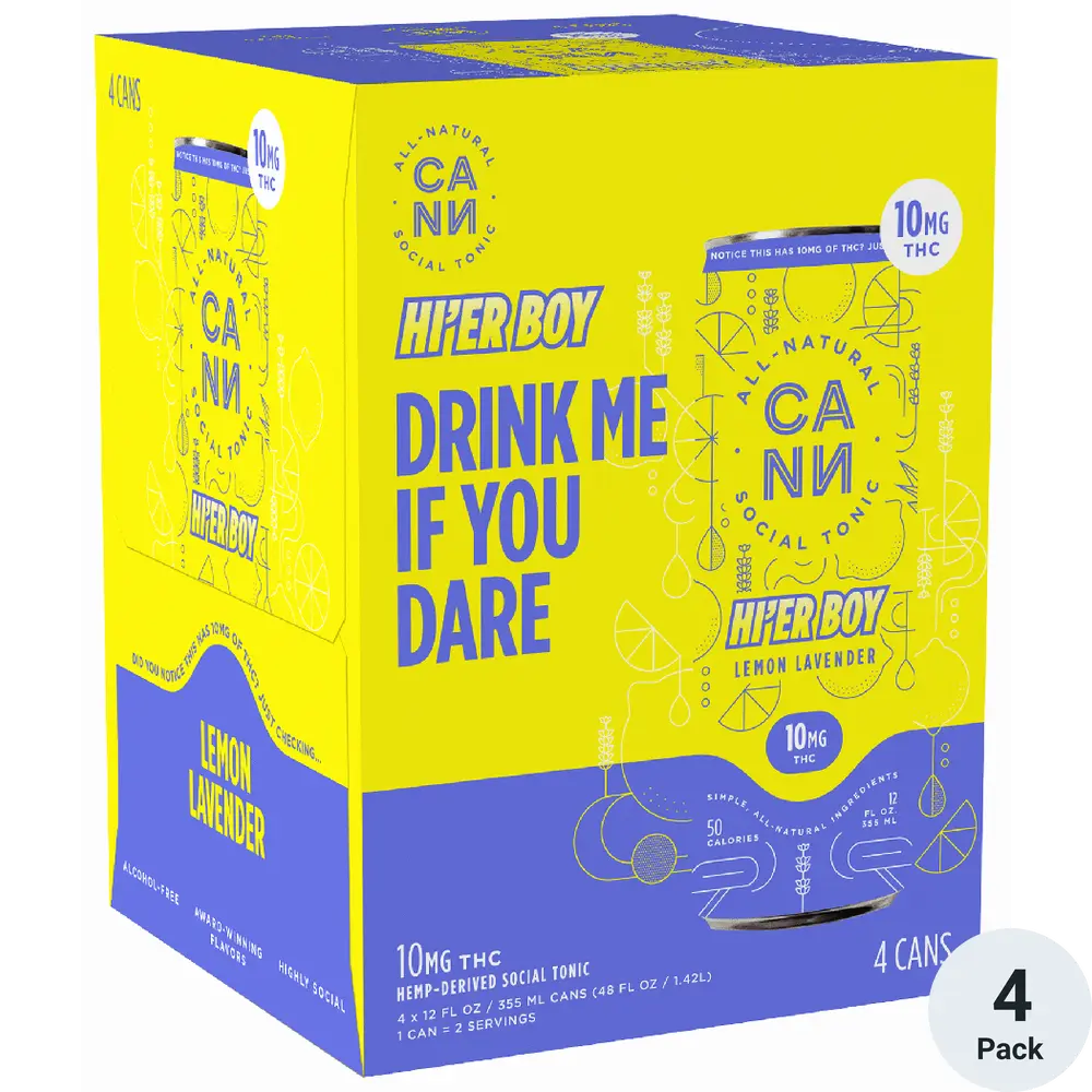 CANN Hi'er Boy 4pk 10mg - Lemon Lavender