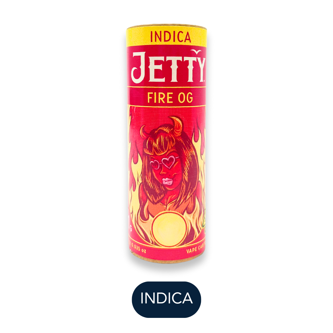 Jetty - High THC - Fire Og - Vape Cart - 1.0g