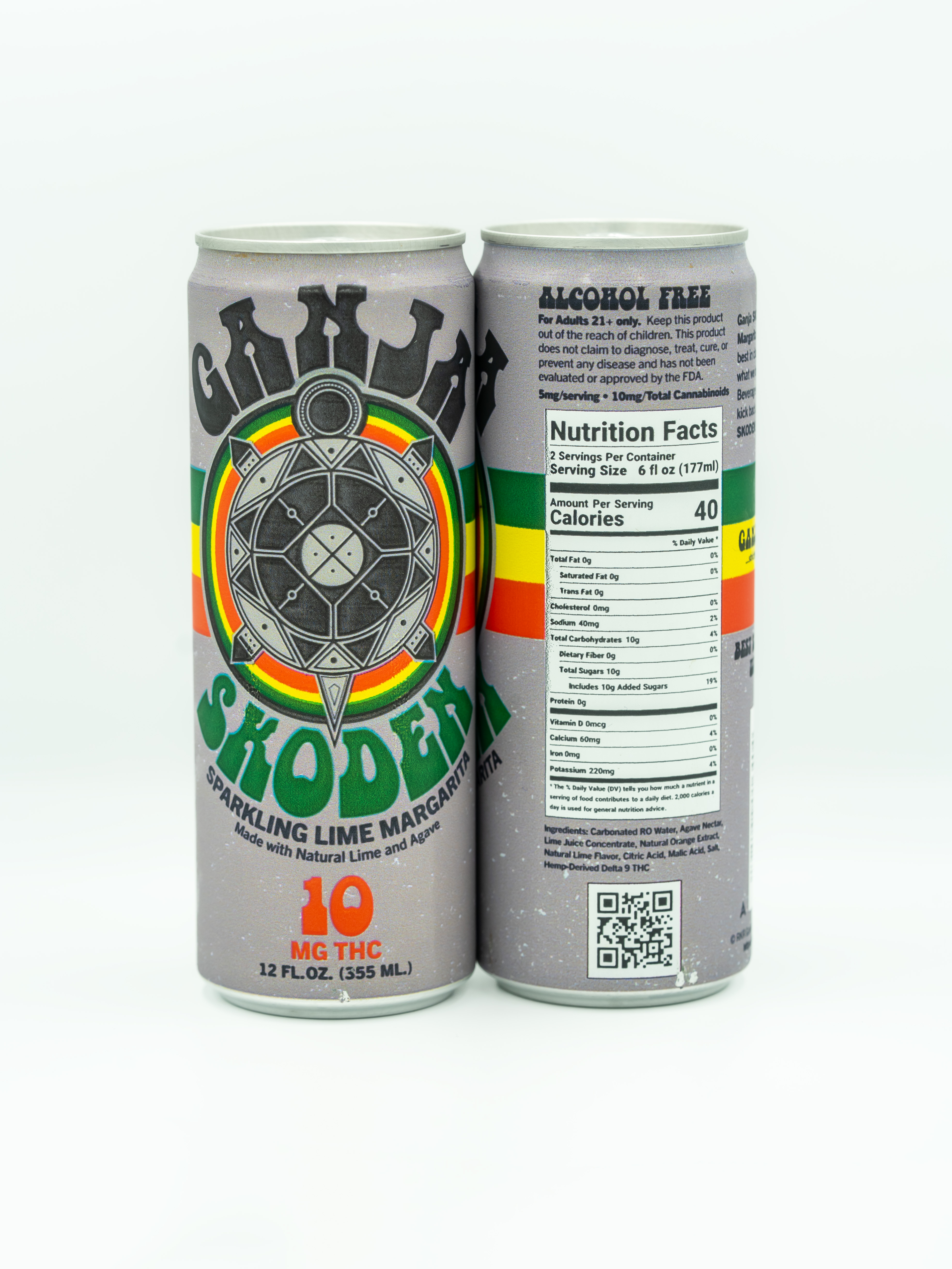 Ganja Skoden | Marjarita Mocktail THC Beverage | 10mg THC