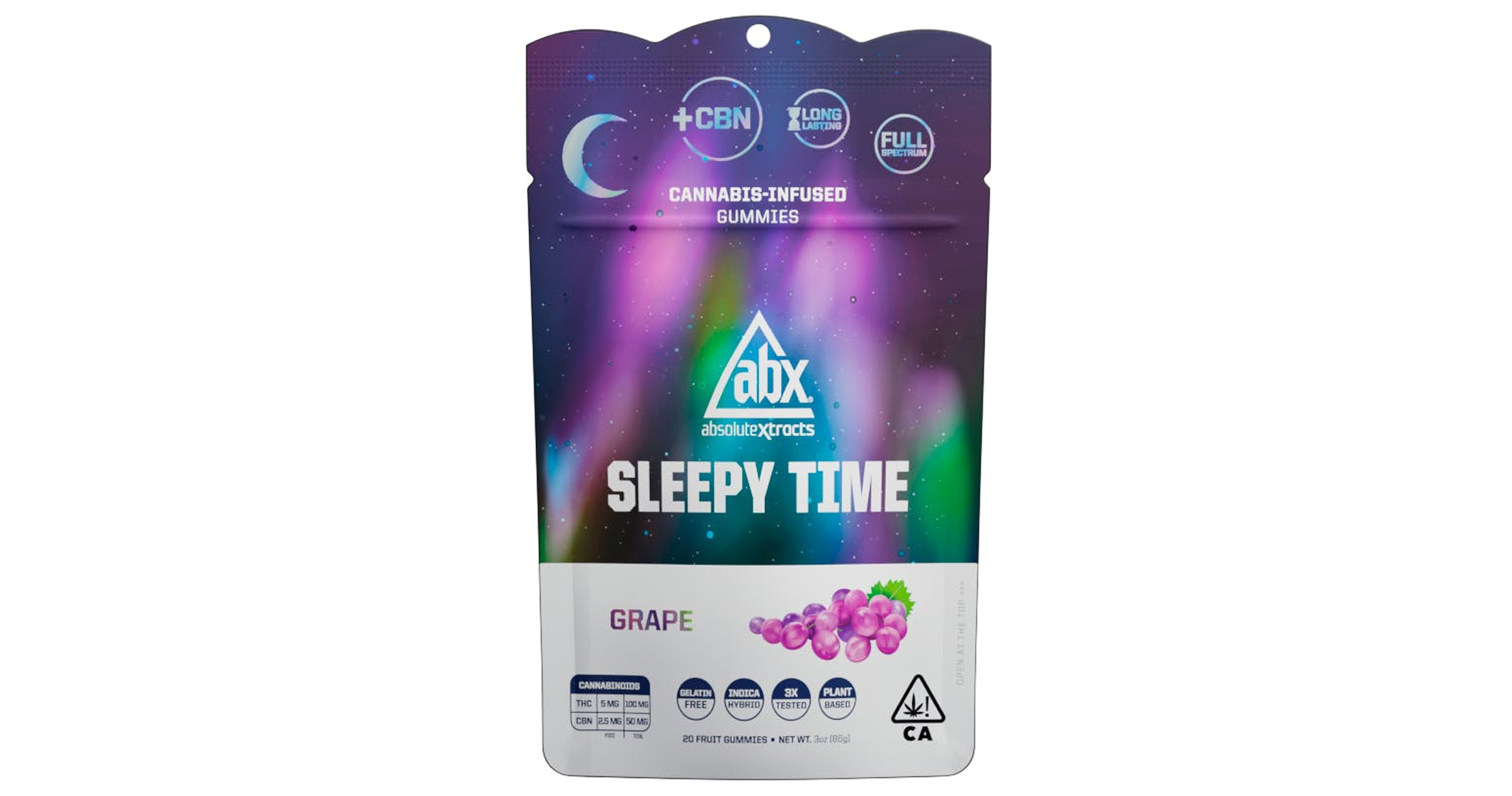 ABX Grape Sleepy Time Solventless + CBN Gummies 100mg San Diego