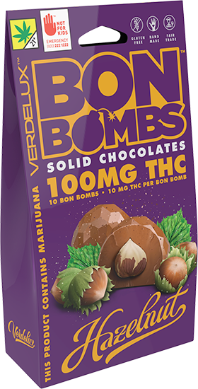 Bon Bombs | Hazelnut Chocolate | DOH | 10pk | 100mg THC