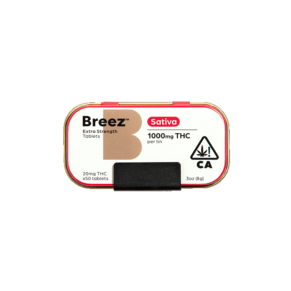 Breez: SATIVA EXTRA STRENGTH TABLET TIN 1000MG - BREEZ