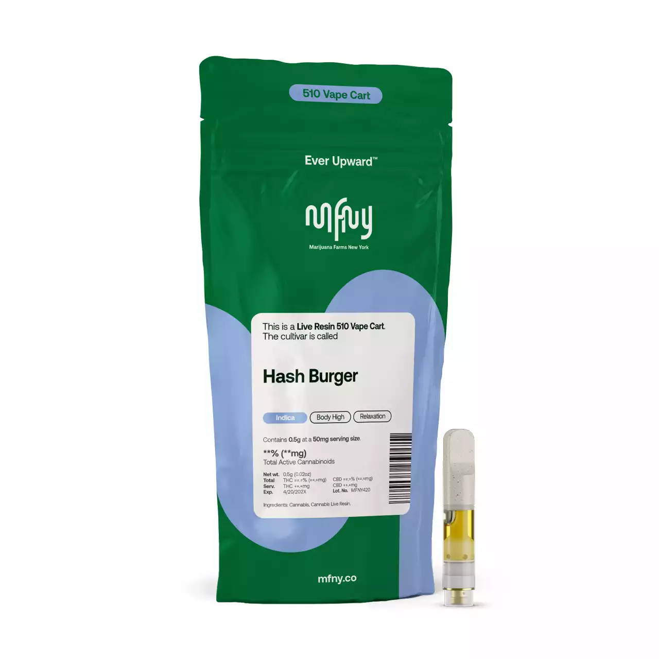 Hash Burger | MFNY | 510 | Live Resin | 0.5g