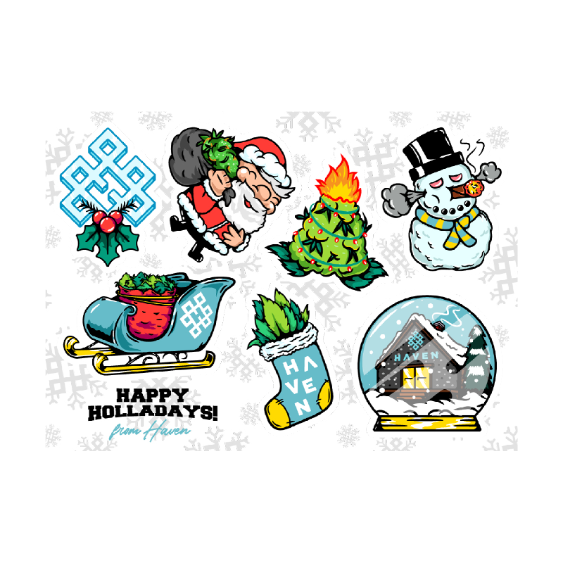 Haven - Limited Edition - Kushmas Sticker Sheet