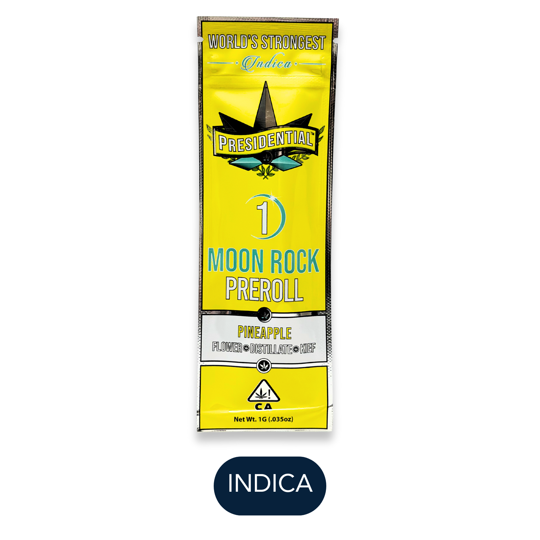 Presidential - Moonrock Preroll - Pineapple - Infused Preroll - 1.0g