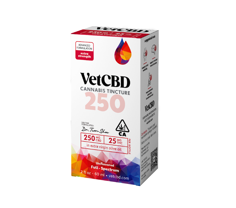 Vet CBD Extra Strength 10:1 CBD Tincture 250mg 2oz