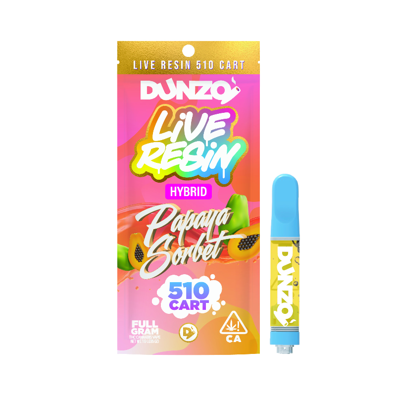 Dunzo - Papaya Sorbet Live Resin Vape 1g