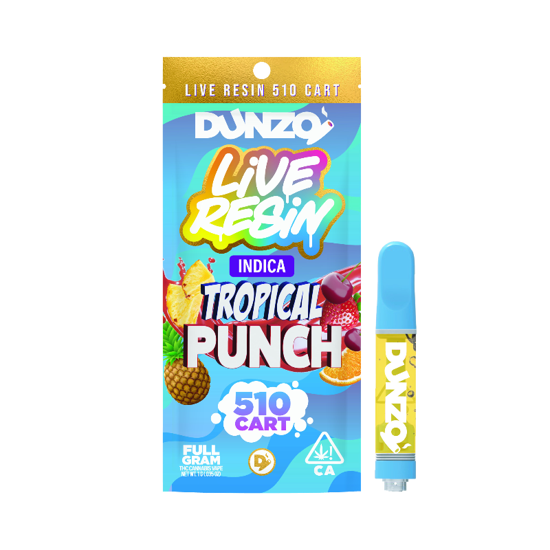 Dunzo - Tropical Punch Live Resin Vape 1g