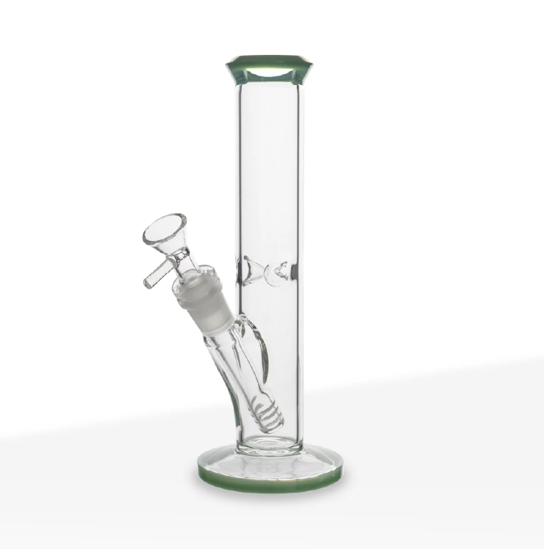 Biohazard - 9 in. Jade Green Straight Water Pipe
