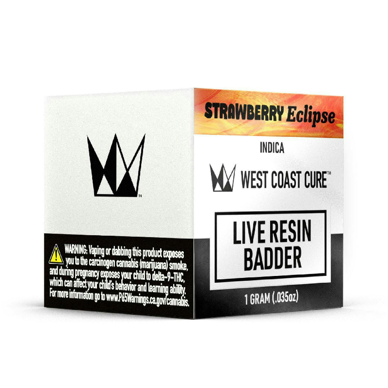 West Coast Cure - Strawberry Eclipse Live Resin Badder 1g