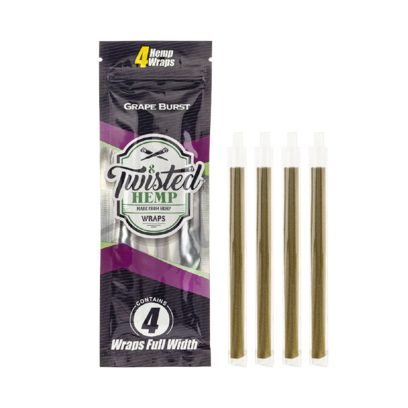 Twisted Hemp - Grape Burst Blunt Wraps 4pk