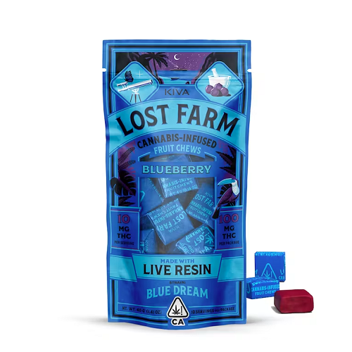 Lost Farm - Edible: Blueberry (Live Resin Chew) - 100mg
