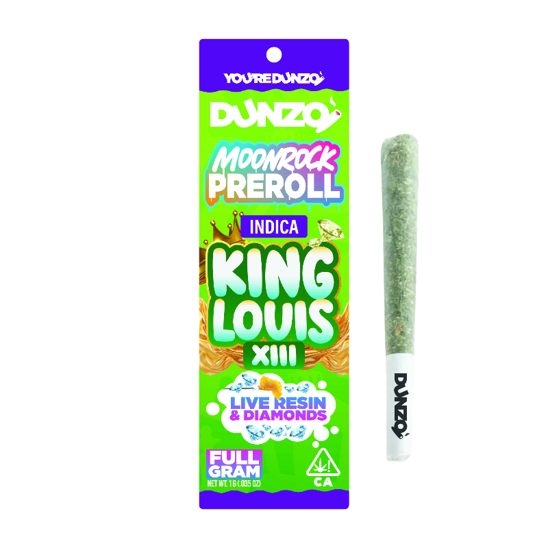 Dunzo - King Louis XIII Moonrock Infused Preroll 1g