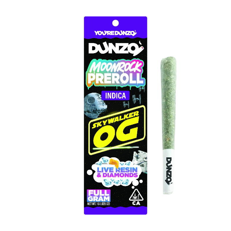Dunzo - Skywalker OG Moonrock Infused Preroll 1g