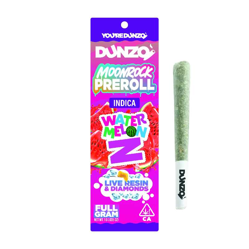 Dunzo - Watermelon Z Moonrock Infused Preroll 1g