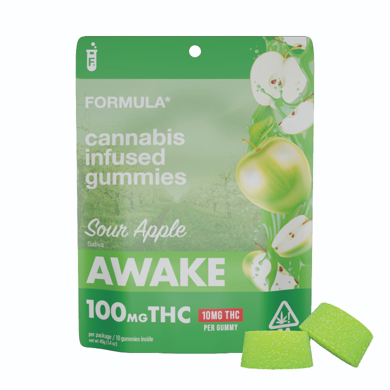 Formula - Sour Apple Awake Gummies 100mg