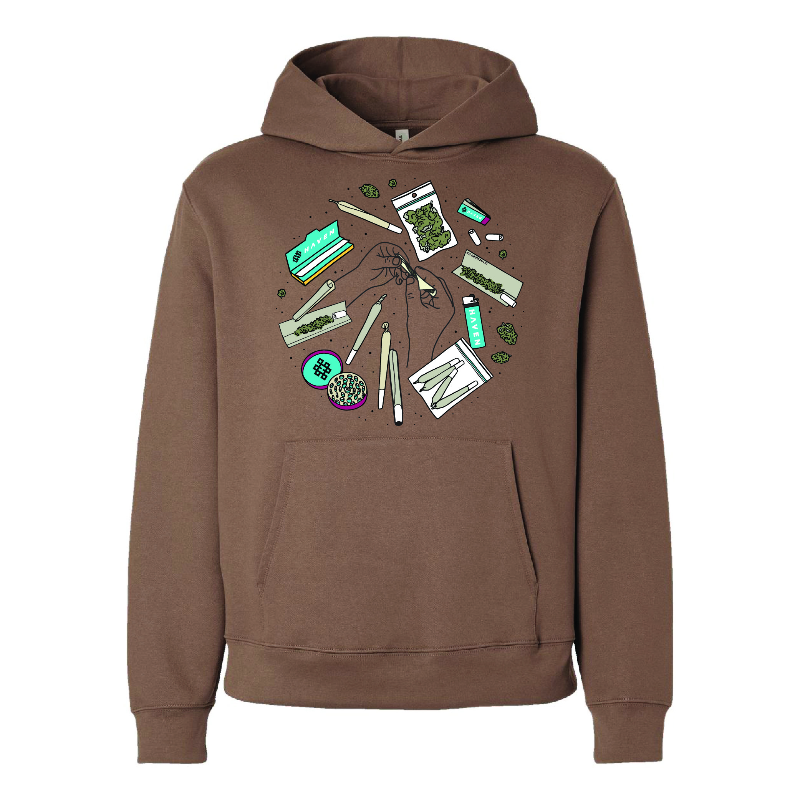 Haven - Limited Edition - Preroll Heavyweight Brown Hoodie (M)