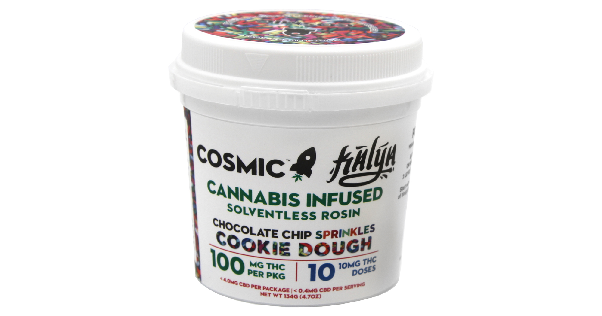 Cosmic Edibles Chocolate Chip Sprinkles Solventless Rosin Cookie