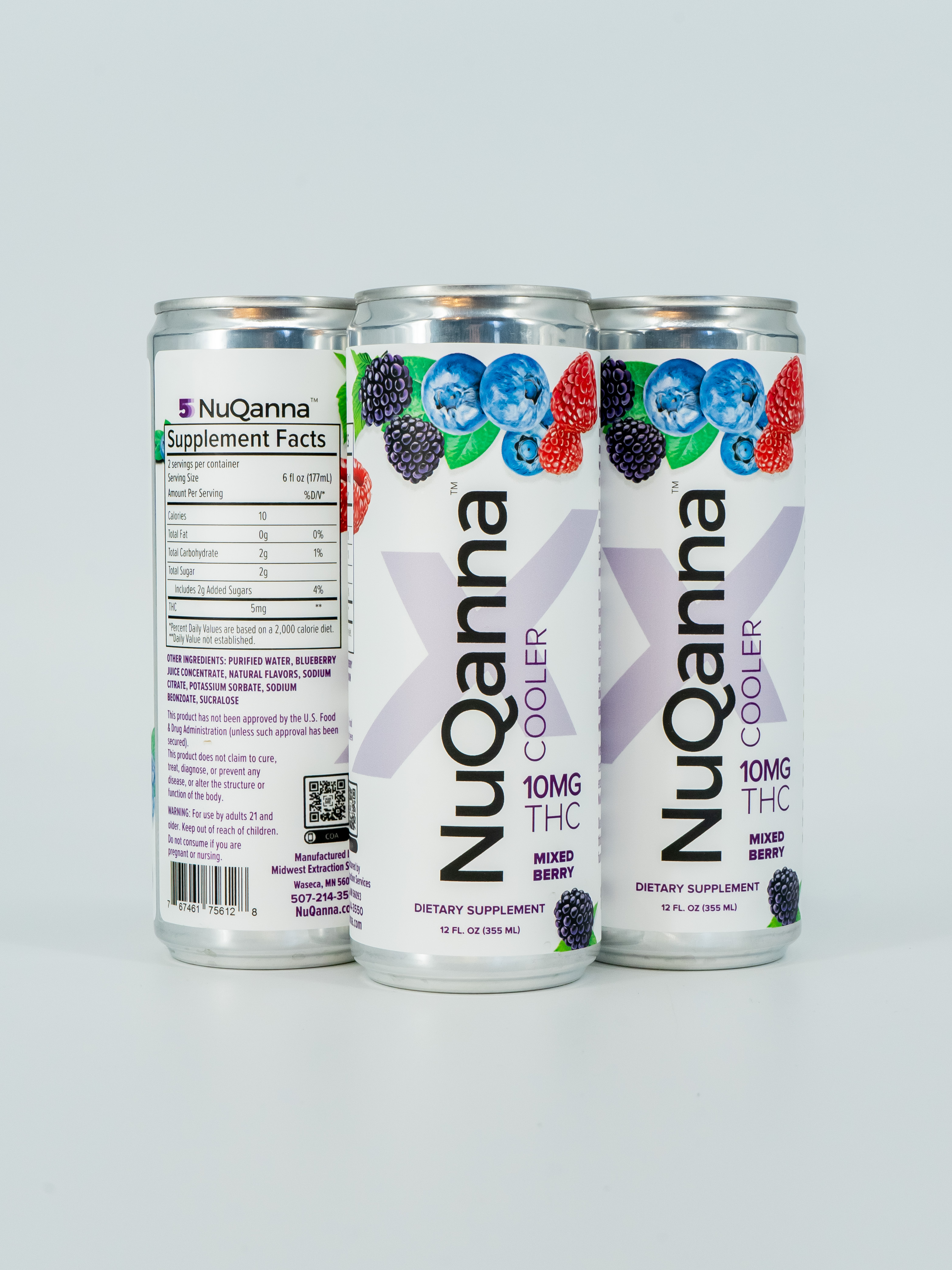 NuQanna | Mixed Berry Cooler | 10mg THC