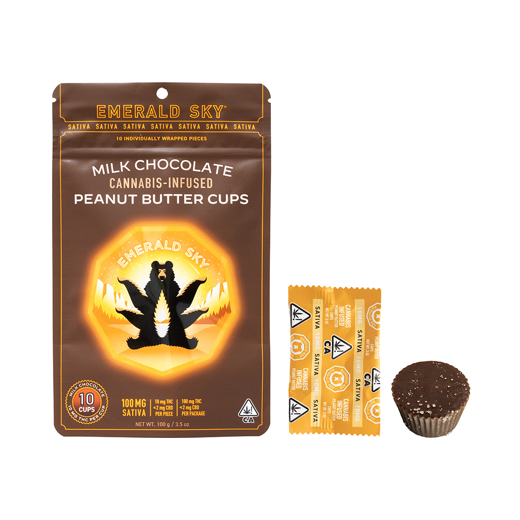Emerald Sky Peanut Butter Cups 10pk 100mg - (S)