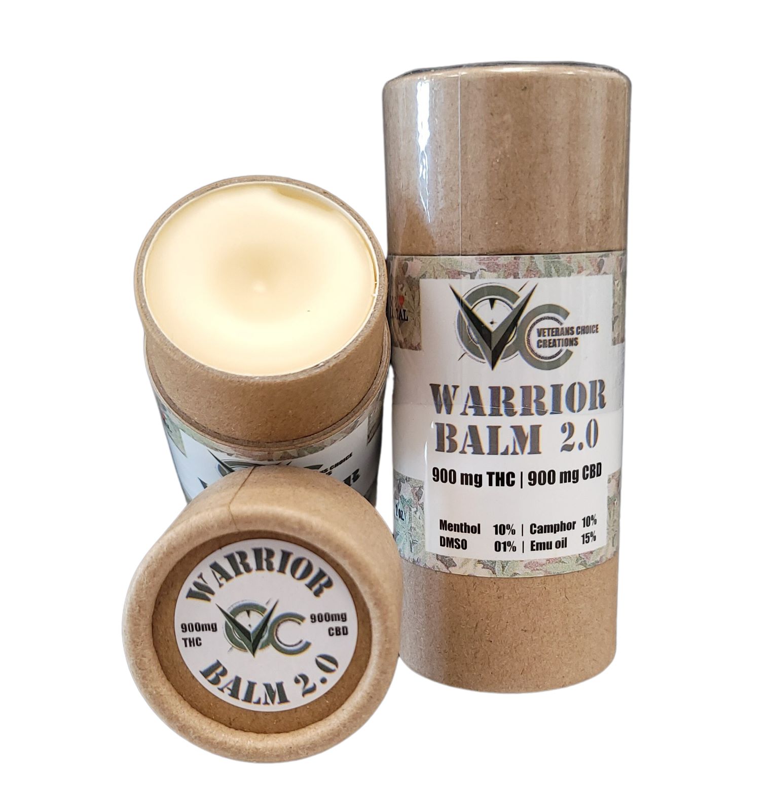 Veterans Choice Creations | Warrior Balm 2.0 | 900mg THC - 900mg CBD