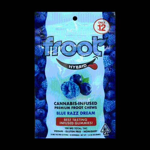 Froot Blue Razz Dream 100mg Gummy