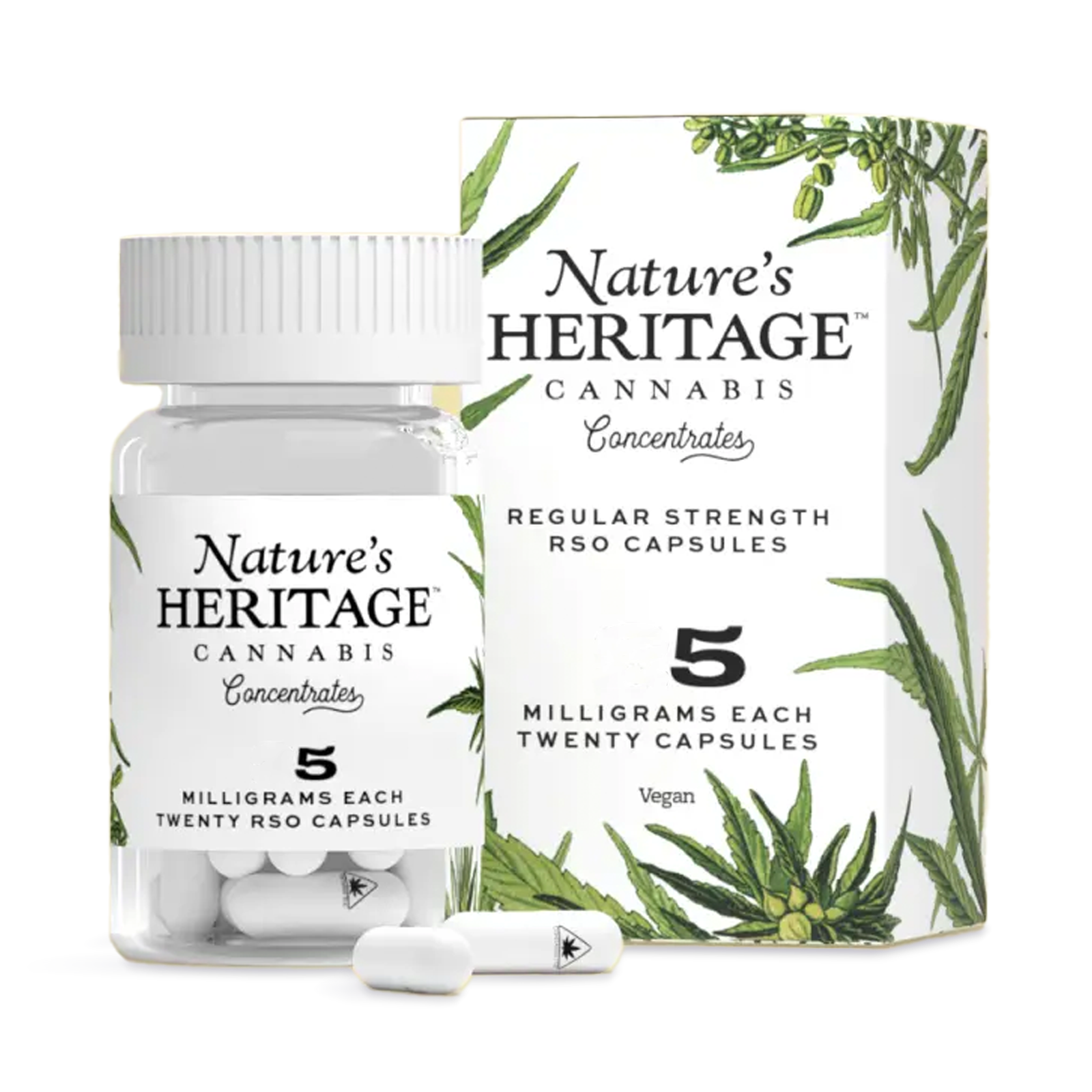 RSO Capsules | Nature's Heritage | 100mg (20pk)