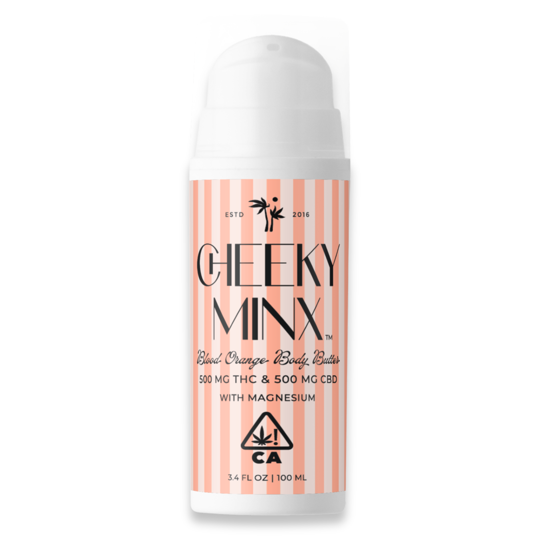 High Gorgeous - Lotion - Cheeky Minx - 500mgTHC 500mgCBD - 3.4oz