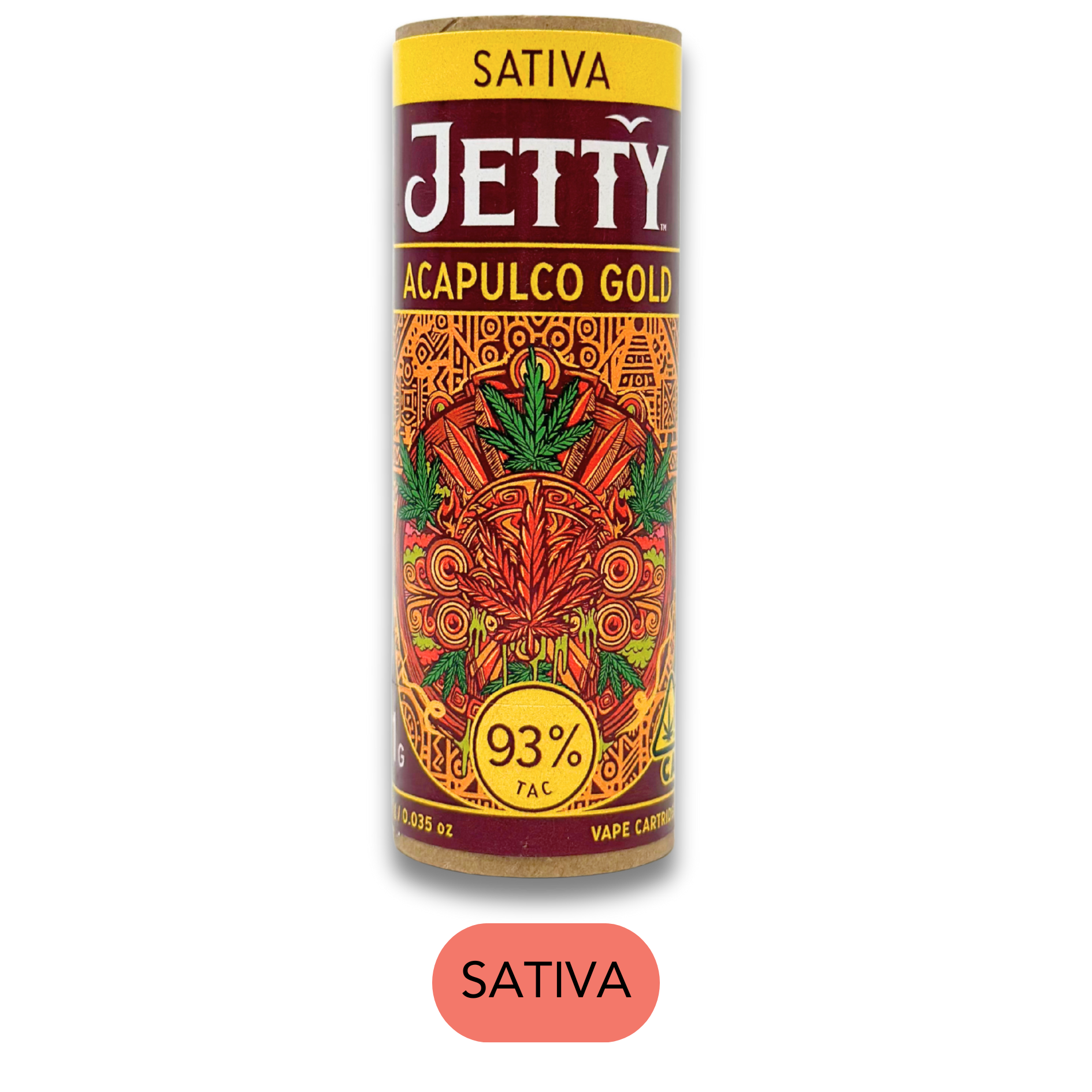 Jetty - High THC - Acapulco Gold - Vape Carts - 1.0g