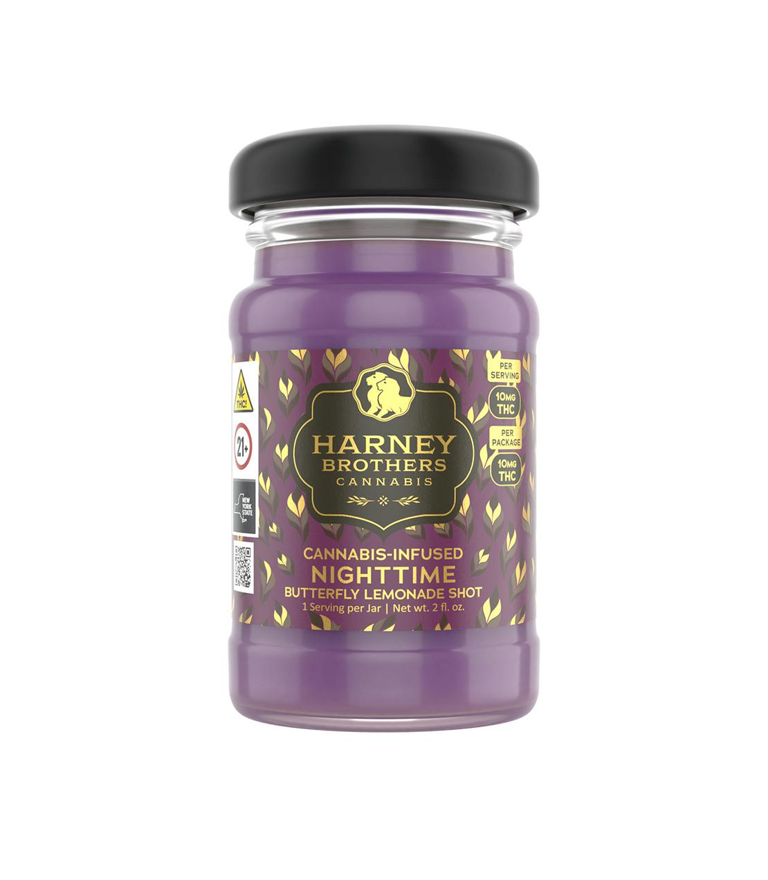 Harney Brothers | Nighttime Butterfly Lemonade Shot | 2oz | 10mg