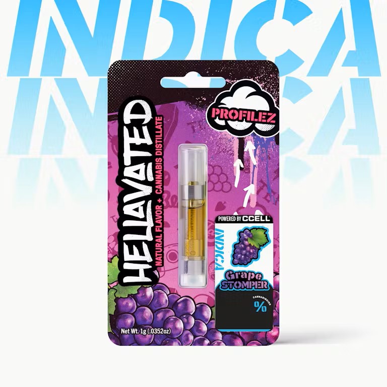 Hellavated Profilez Grape Stomper Cartridge 1g