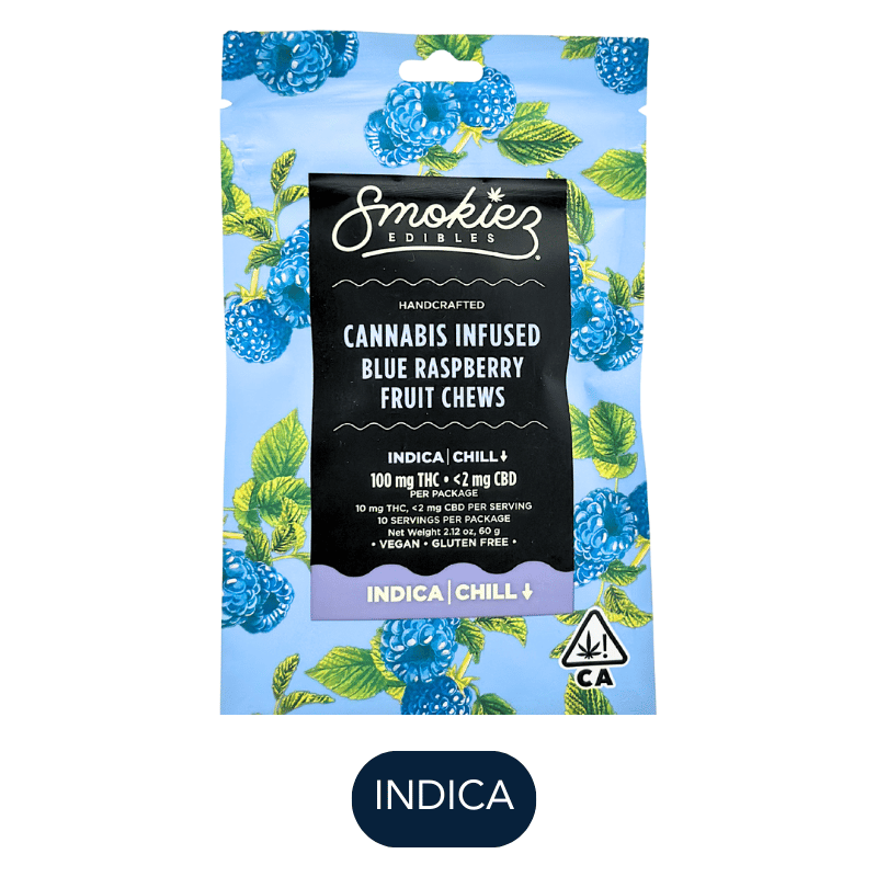 Smokiez - Chill Sweet - Blue Raspberry - Gummies - 10pc - 100mg