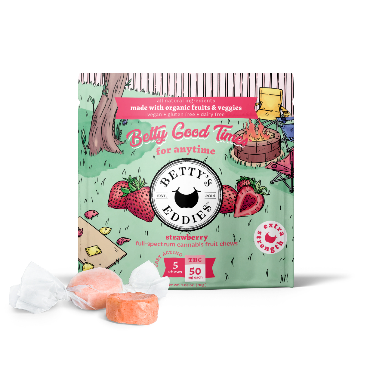 Berry Chews | Betty's Eddies | 50mg