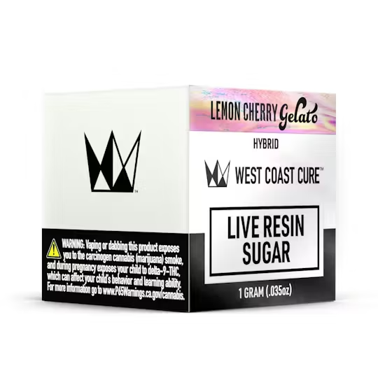 West Coast Cure - Lemon Cherry Gelato Live Resin Sugar 1g