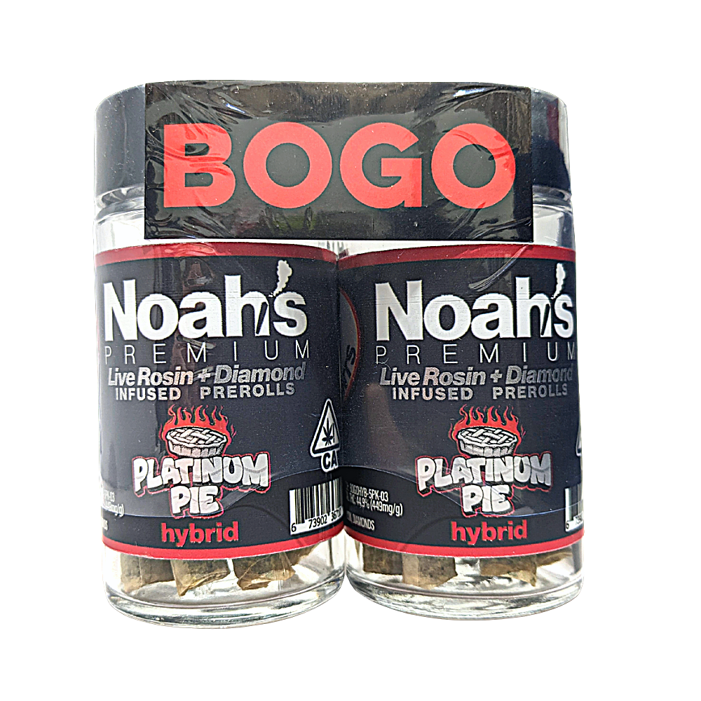 Noahs Premium Infused Preroll 10pk 5g - Platinum Pie (H)