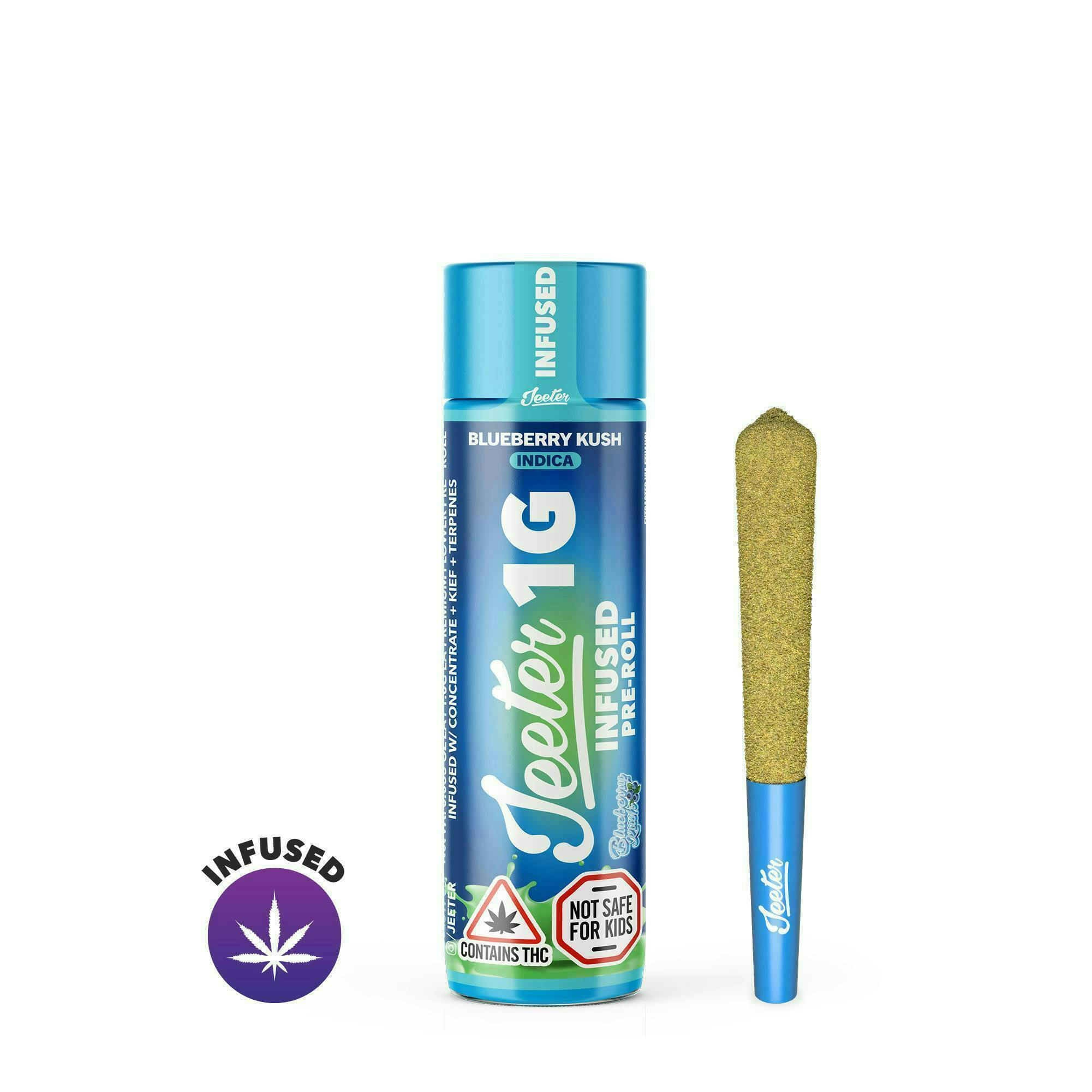 Jeeter - Blueberry Kush Infused 1g - Infused Preroll