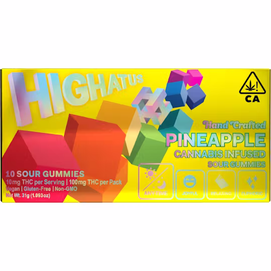 Highatus Sour Gummies Pineapple
