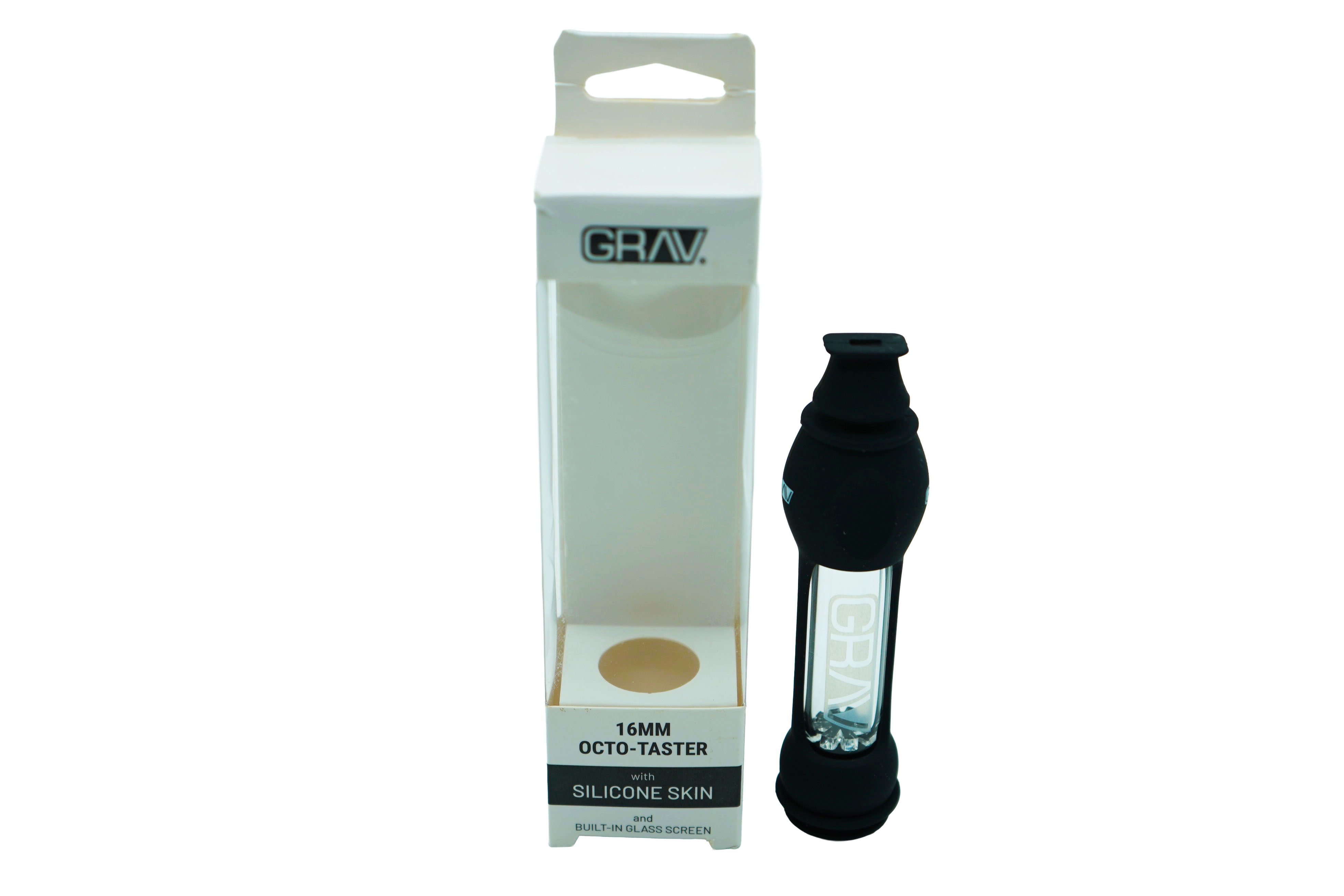 GRAV | 16mm Octo-Taster w/ Silicone | Black