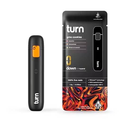 Turn - GMO Cookies Turn Down Live Resin Disposable 1g