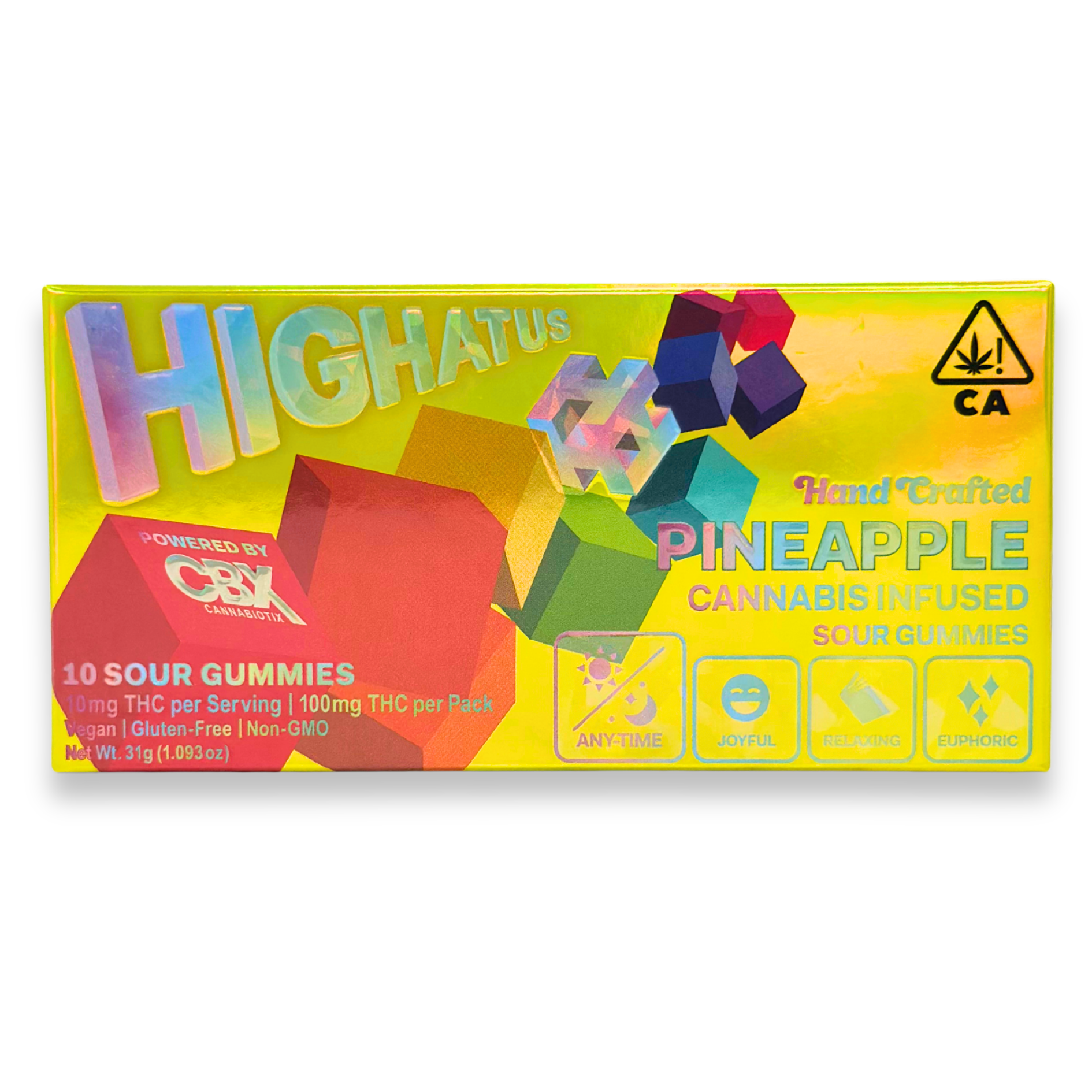 Highatus - Sour - Pineapple - Gummies - 10pk - 100mg