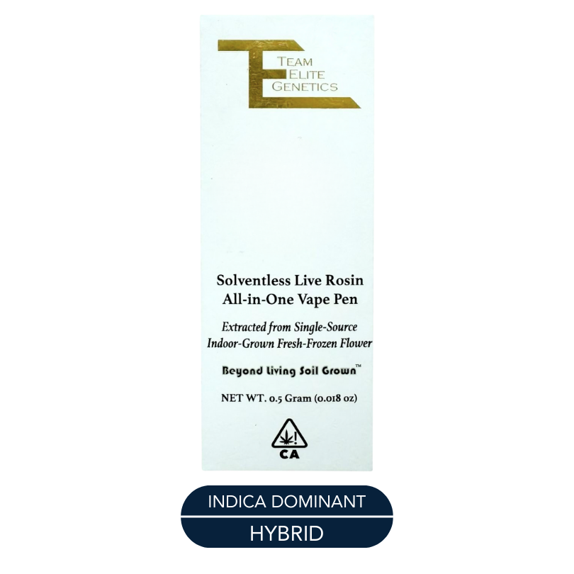 Team Elite Genetics - Live Rosin - White Queso - RTU - 0.5g