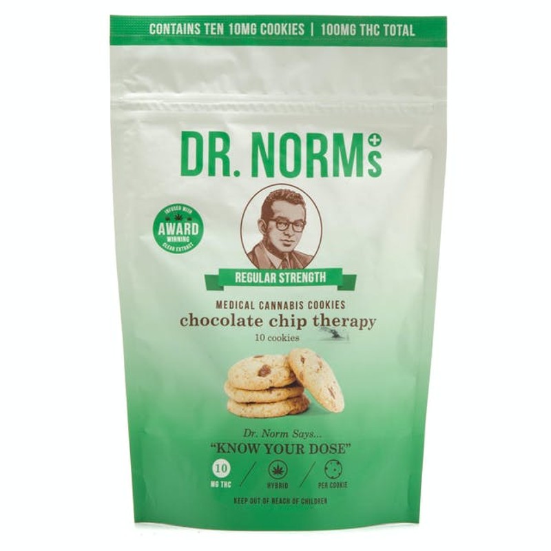 Dr Norm's Chocolate Chip Cookies 10pk 100mg
