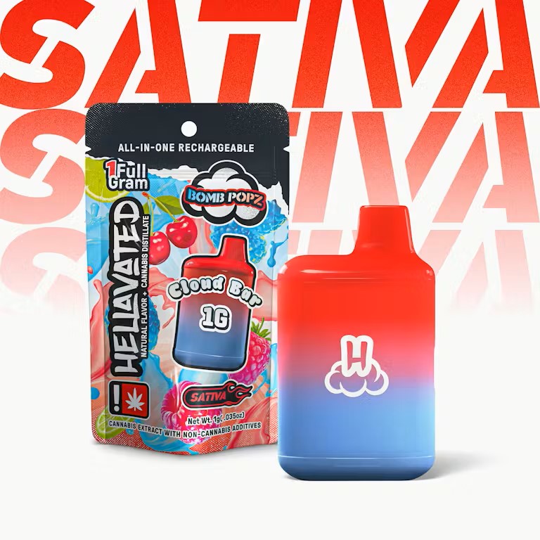 Hellavated Cloud Bar Bomb Pop 1g