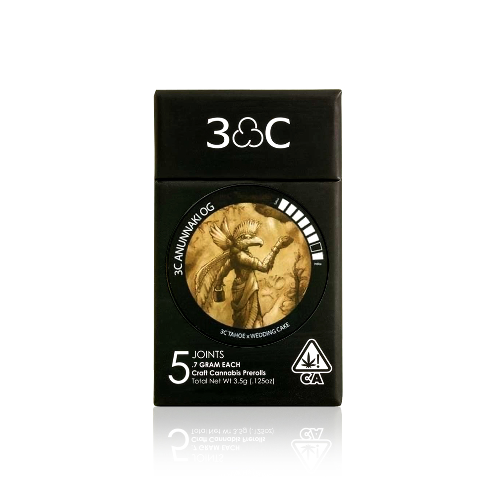 3C FARMS - Preroll - Anunnaki OG - 5-Pack - 3.5G