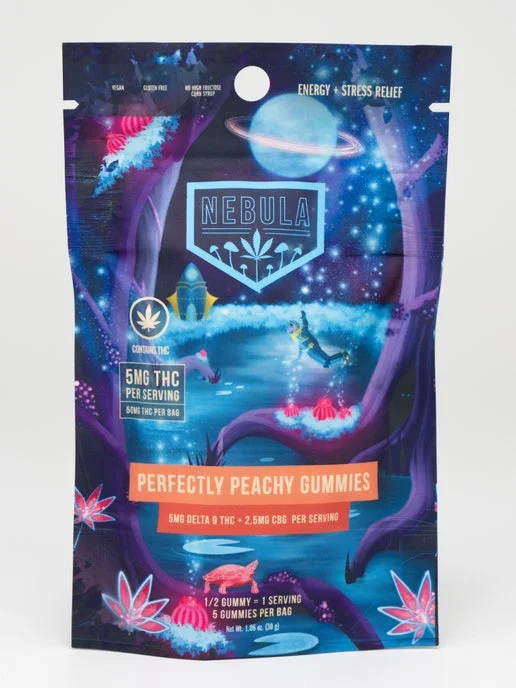 Nebula | Perfectly Peachy THC CBG Gummies | 5mg THC