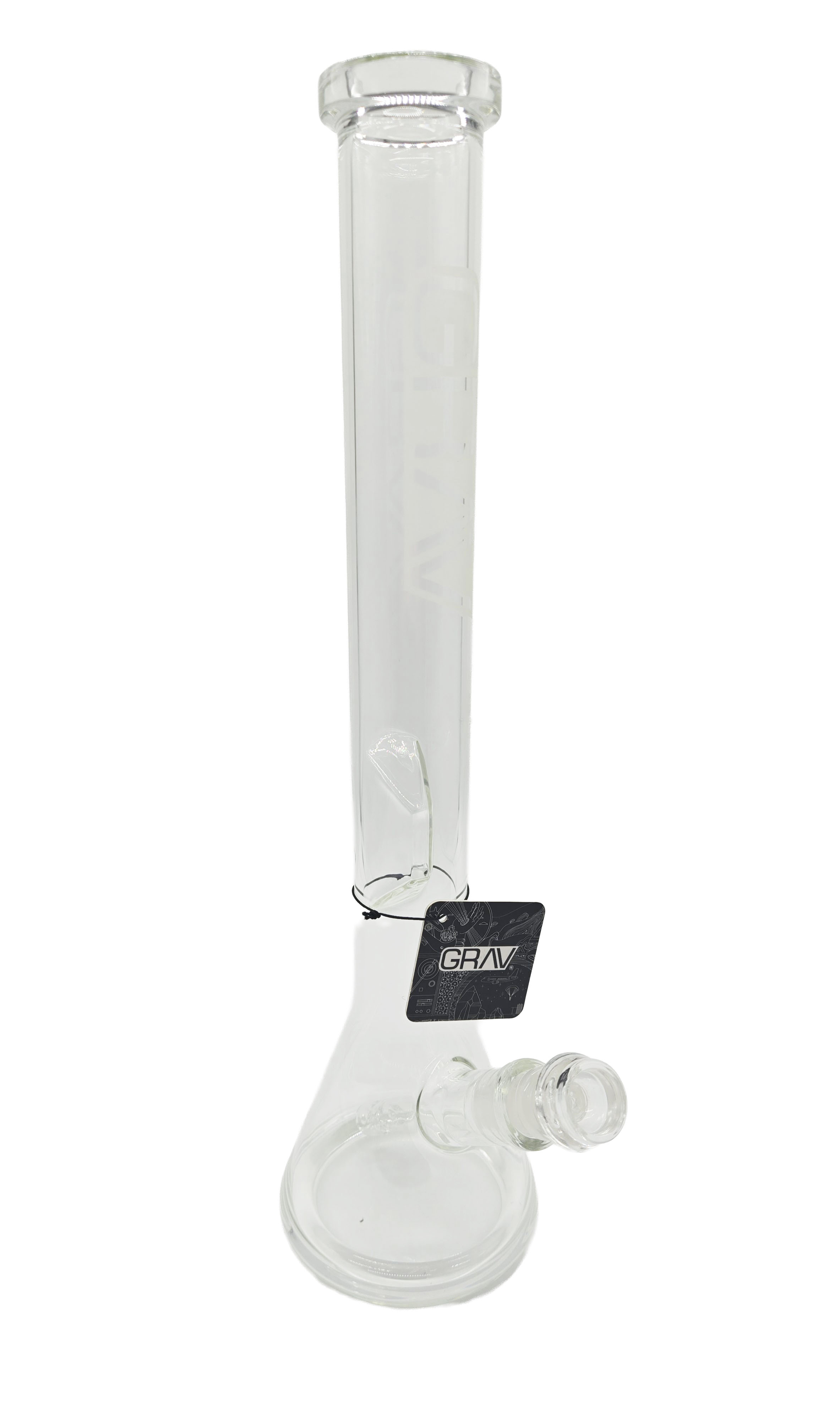 GRAV | Large Beaker Base Water Pipe | Clear