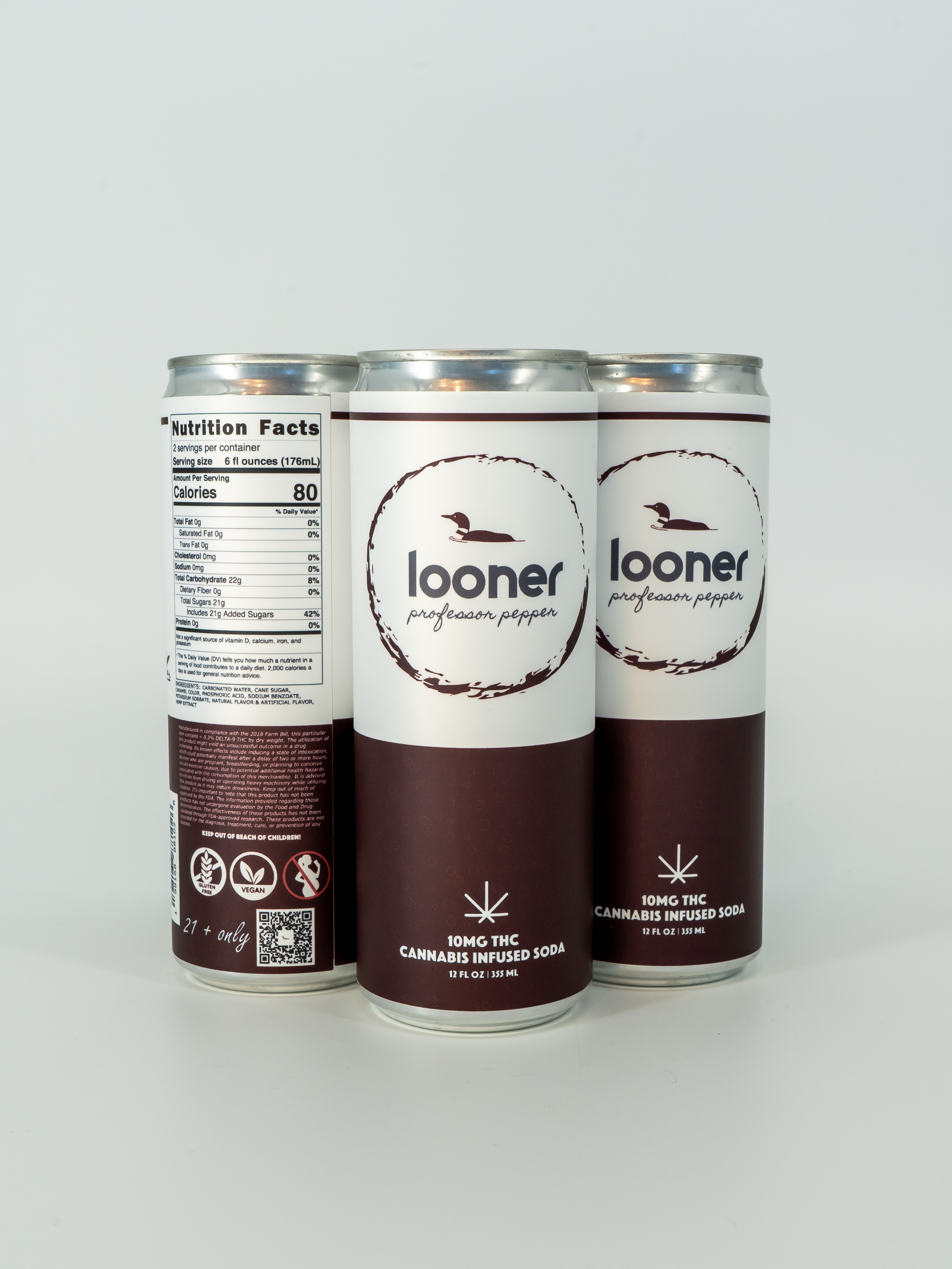 Looner | Professor Pepper THC Soda | 10mg THC