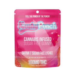 Sugar Free Sativa Lychee Gummies Kushy Punch